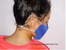 Load image into Gallery viewer, Blue - Shield Pro  3 Layers Quick Dry Mask - Ultra Comfort Adjustable Elastic Back Clip
